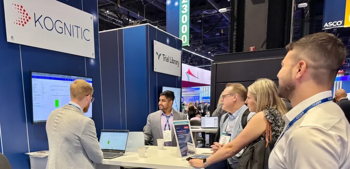 Kognitic booth at ASCO 2026