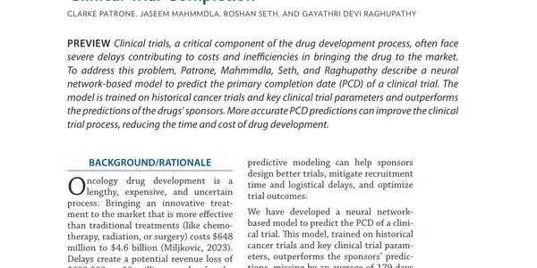 Neural Network Models to Predict Clinical Trial Completion