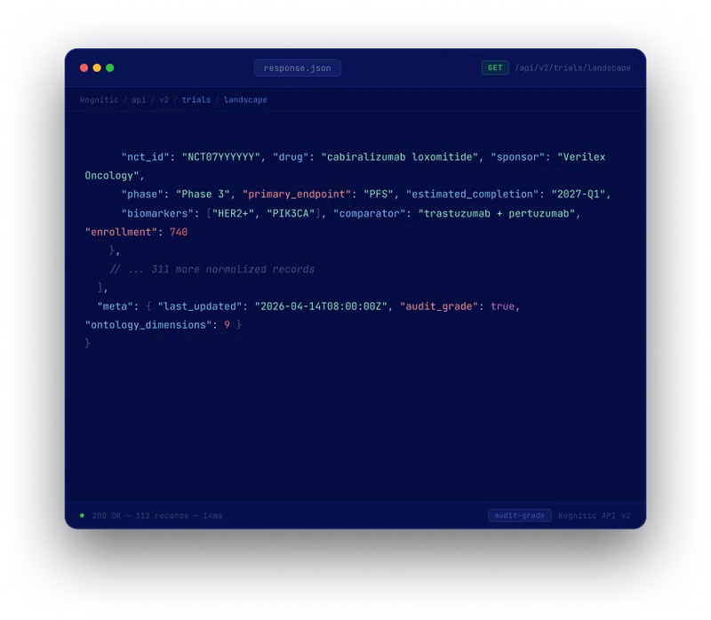 Kognitic API data access visualization